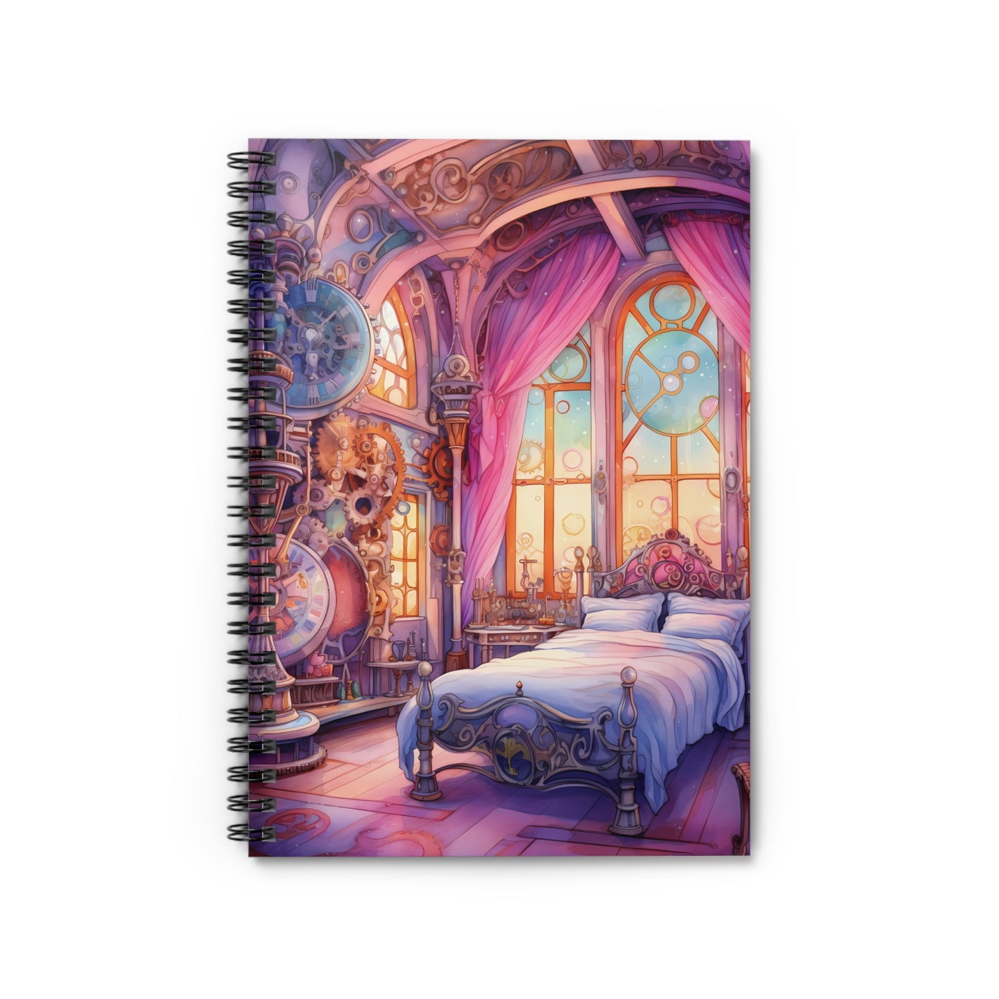 "The Timekeeper’s Sanctuary" – Spiral Notebook
