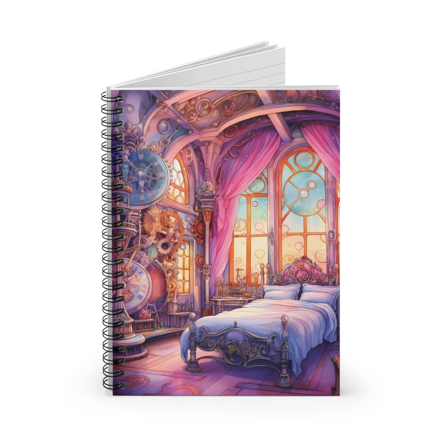 "The Timekeeper’s Sanctuary" – Spiral Notebook