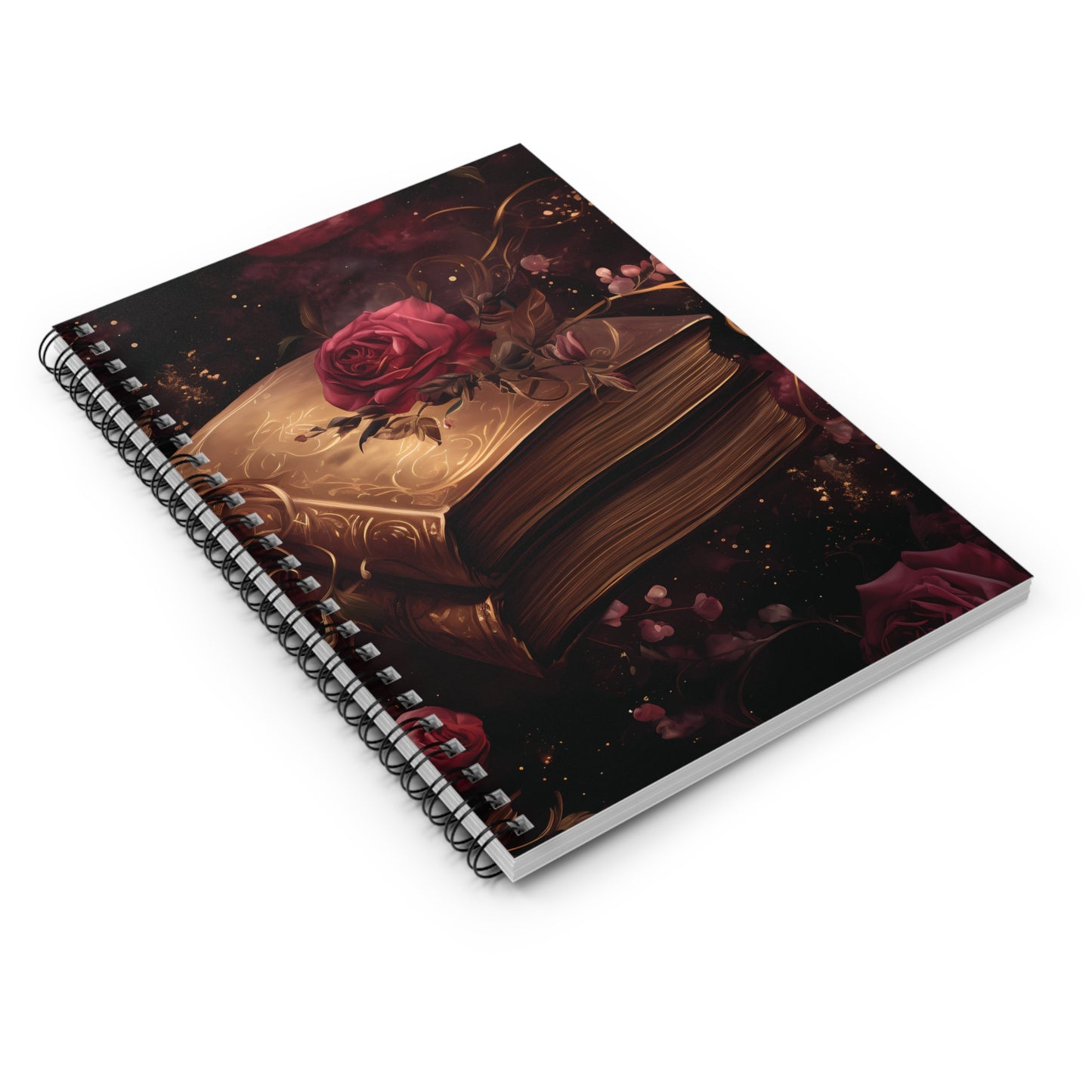 The Rosarium Grimoire" – Enchanted Spiral Notebook