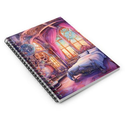 "The Timekeeper’s Sanctuary" – Spiral Notebook