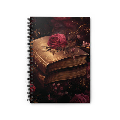 The Rosarium Grimoire" – Enchanted Spiral Notebook